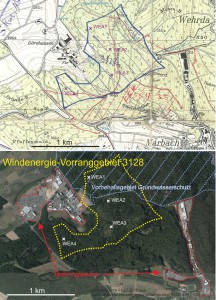 01_Vorranggebiet 3128 Karten neu 4 Stück